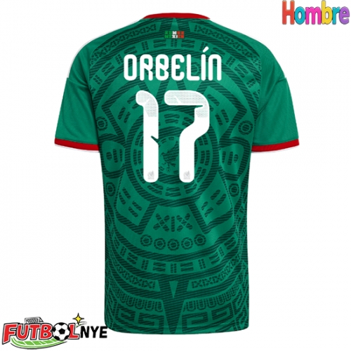 Camiseta México Orbelin Pineda #17 Primera Equipación Mundial 2026 manga corta